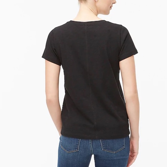 NWT! J. Crew Girlfriend Crewneck Tee Blue & Black - Picture 5 of 7